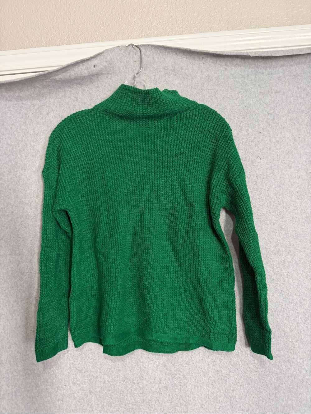 J. Jill Emerald Green Knit Turtleneck Sweater
